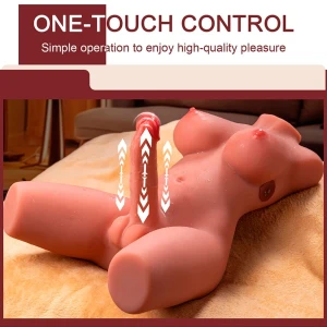XISE - MIAH LADY BOY TORSO FEMININO COM DILDO COM VIBRAÃÃO E IMPULSIONAMENTO 55 CM